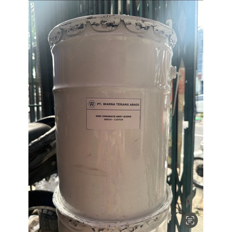 Jual Cat Dasar Besi Zynchromate Zinchromate Abu Grey 25kg Pail | Shopee ...