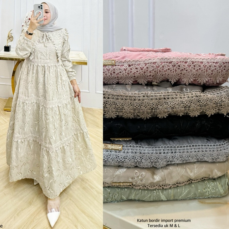 Jual Midi dress Brand Rifana (masih 1 brand Najwa ) | Shopee Indonesia