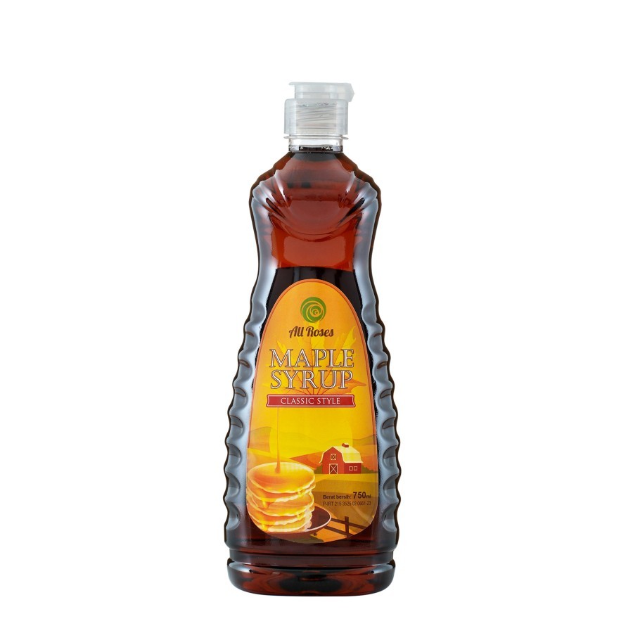 Jual Maple Syrup All Roses / Mapel Syrup All Roses - 700 ML | Shopee ...