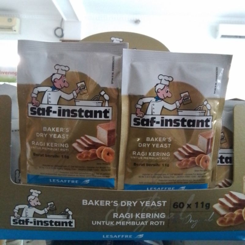 Jual Saf-Instant Ragi kering Baker's Dry Yeast 4pcs 11g | Shopee Indonesia