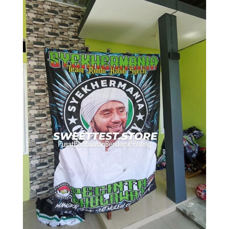 Jual 1 HARI JADI + FREE STICKER, BENDERA PRINTING CUSTOM SOLO, CETAK ...