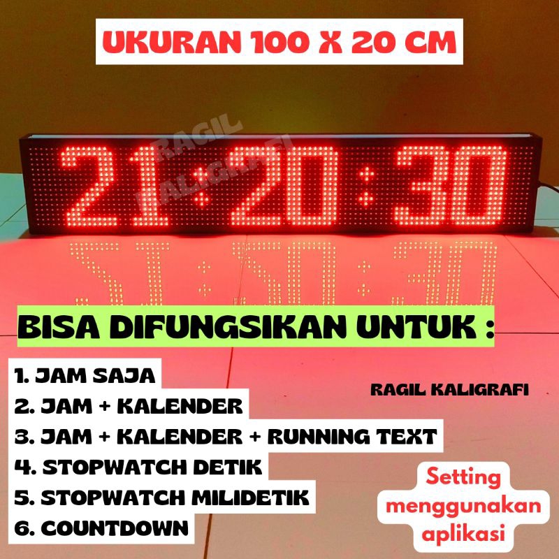 Jual Jam digital ntp stopwatch detik stopwatch milidetik countdown ...