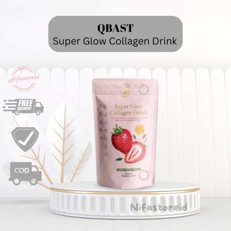 Jual Qbast Qelsea Super Glow Collagen Drink Strawberry | Shopee Indonesia