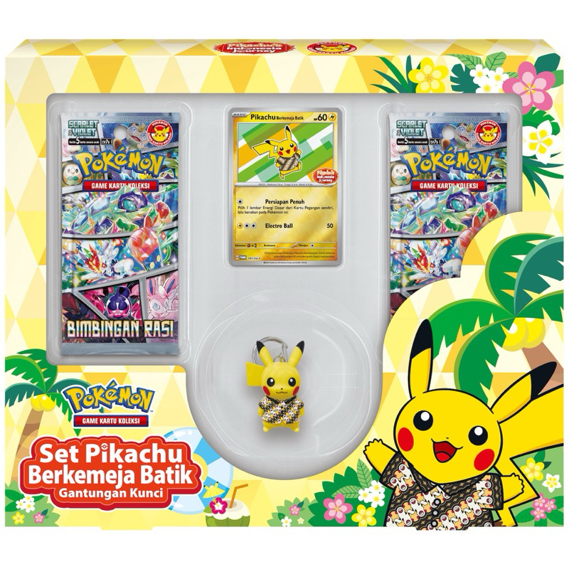 Jual LIMITED Set Pikachu Berkemeja Batik + Deck Taktik | Shopee
