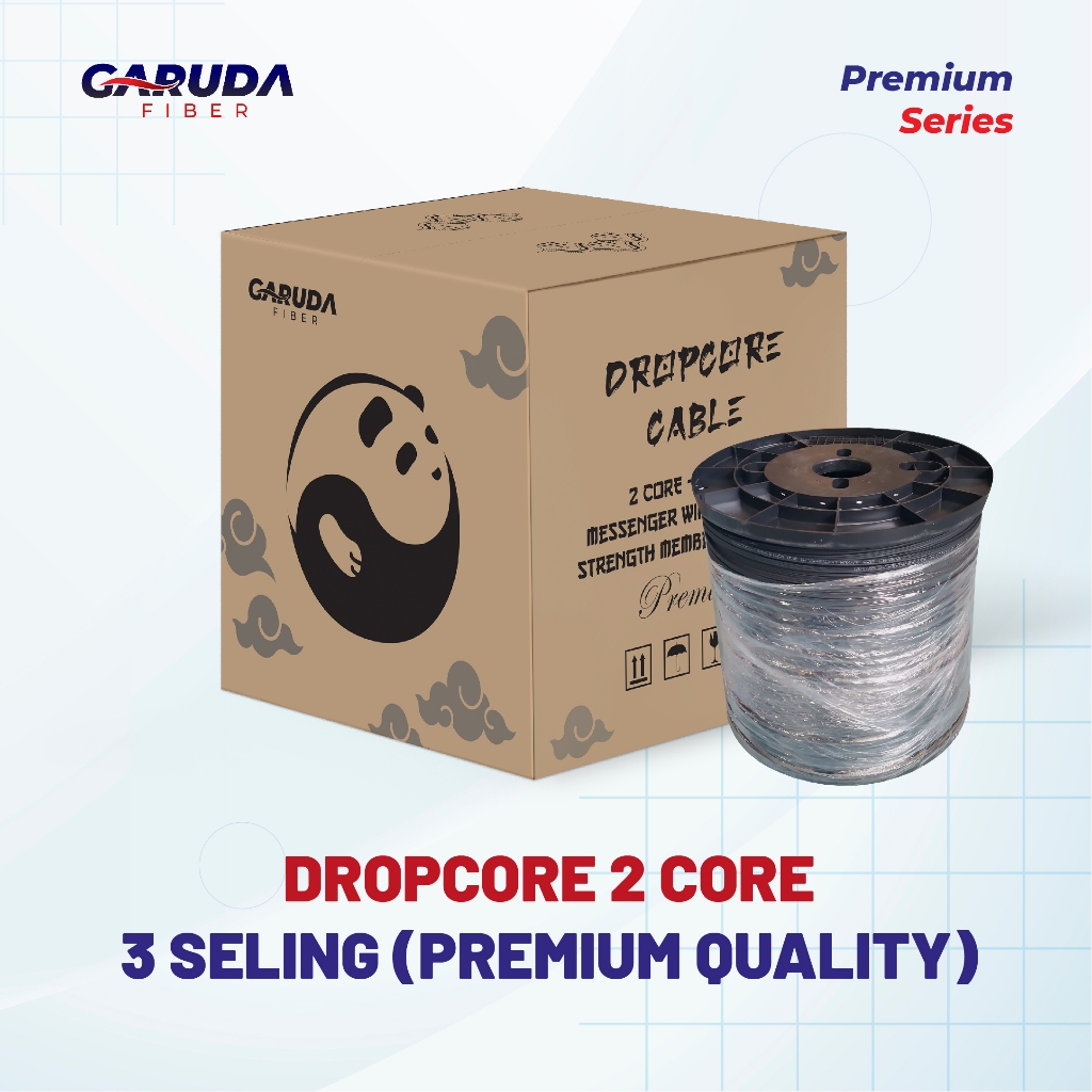 Jual GARUDA DROPCORE 2 Core FO G657A1, 1000m 3 Seling Premium Quality ...
