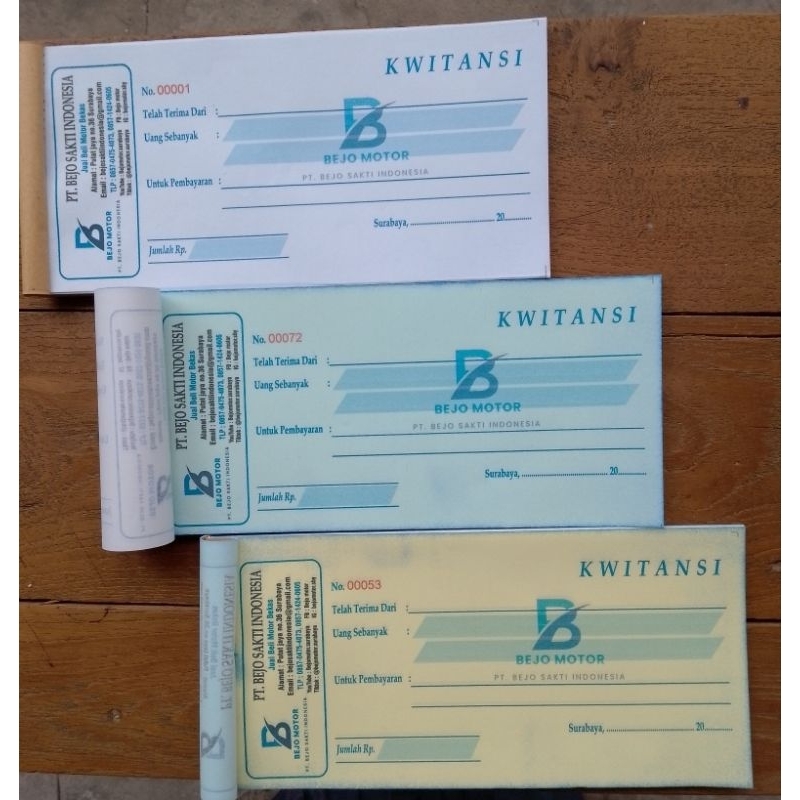 Jual Kwitansi Custom -Kwitansi Pembayaran - Free Desain | Shopee Indonesia