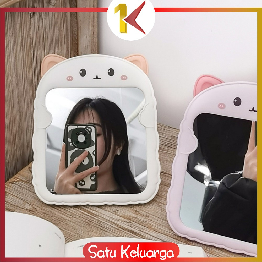 Jual SK-K153 Cermin Meja Rias Bentuk Kucing / Kaca Rias Make Up ...