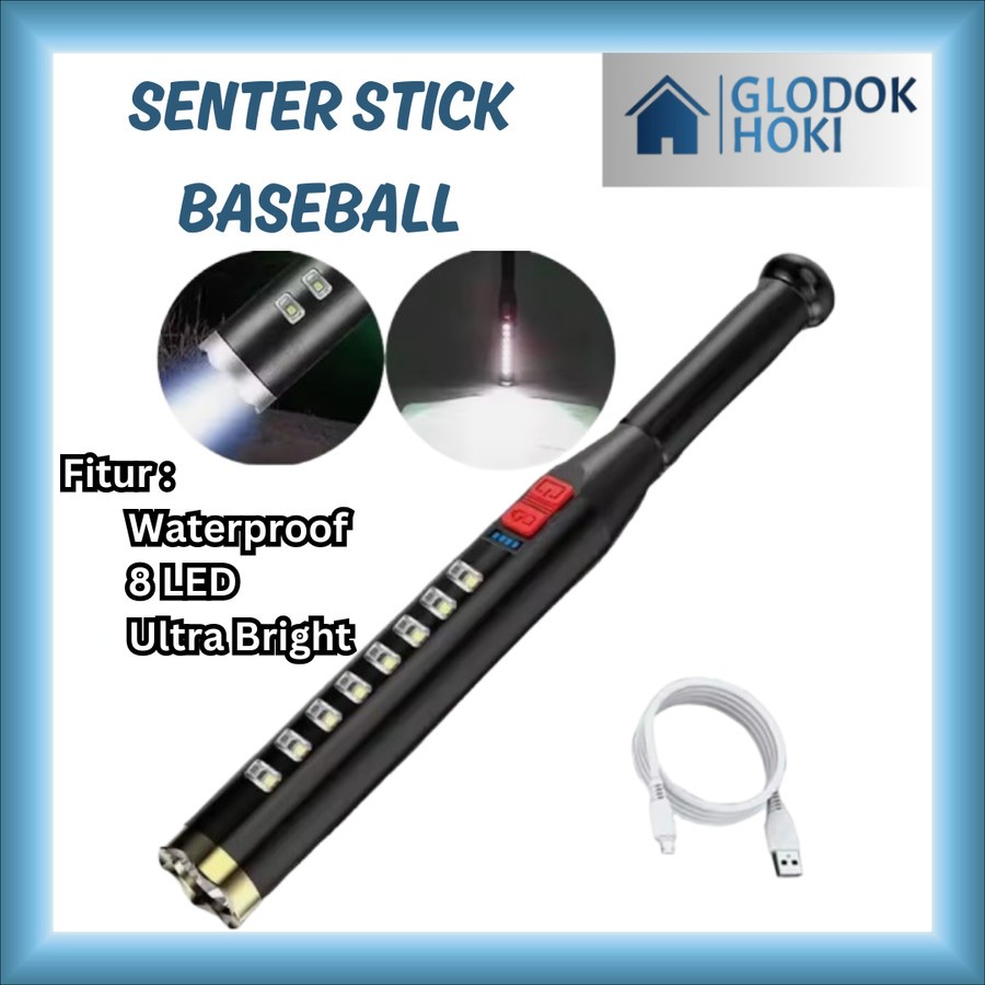Jual SENTER SUPER TERANG WATERPROOF LED STICK BASEBALL / BASEBALL BAT ...