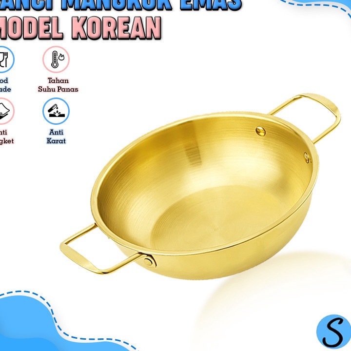DOITOOL Korean Ramen Topf – 16 Cm, Aluminium, Mit Deckel, Löffel & Stäbchen – Für Ramyun, Suppe, Nudeln