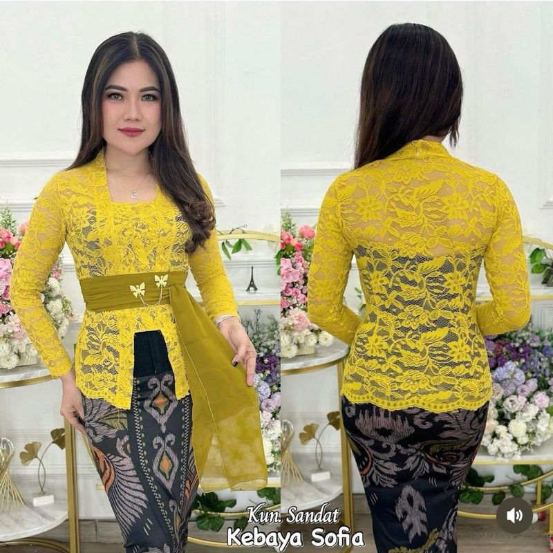 Jual Kebaya Bali Brokat Semi Prancis Kebaya Brokat Kutu Baru Modern