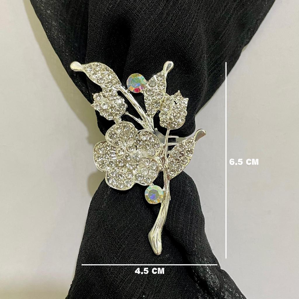 Jual Ring hijab mawar ranting dan bros hijab mawar ranting | Shopee ...