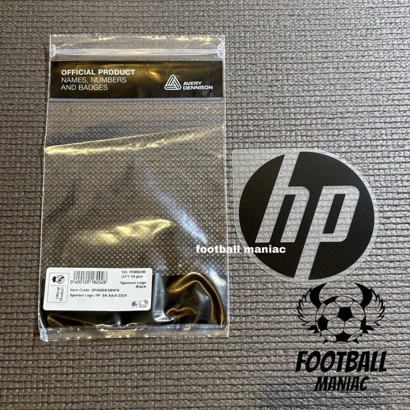 HP Sleeve Sponsor (Black) – 24-25 Real Madrid Home