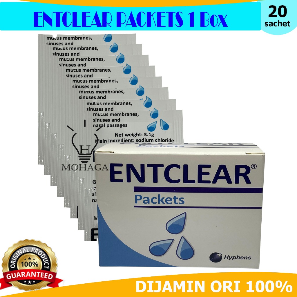 Jual ENTClear Packets Nasal Wash 1 Box - Powder Garam ENTClear | Shopee ...