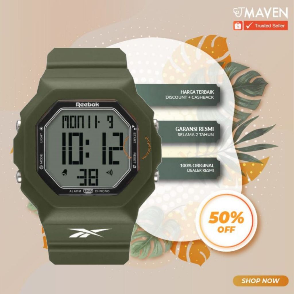 Jual Jam tangan pria Reebok RV-TRU-U9-PGPG-WB | Shopee Indonesia