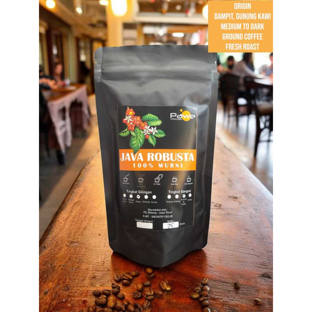 Jual Kopi Bubuk Java Robusta Malang Pawe Coffee | Shopee Indonesia