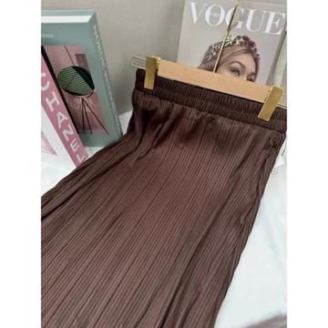 Rok Plisket Payung Wavy Rok Plisket Premium Tebal Rok Panjang Korean Style Pleated Skirts 036