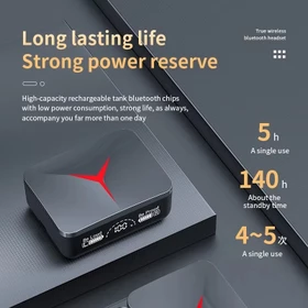 TWS M10 F9 M90 DAN X15 Display Baterai LED 9D HIFI Headphone Wireless Bluetooth Powerbank