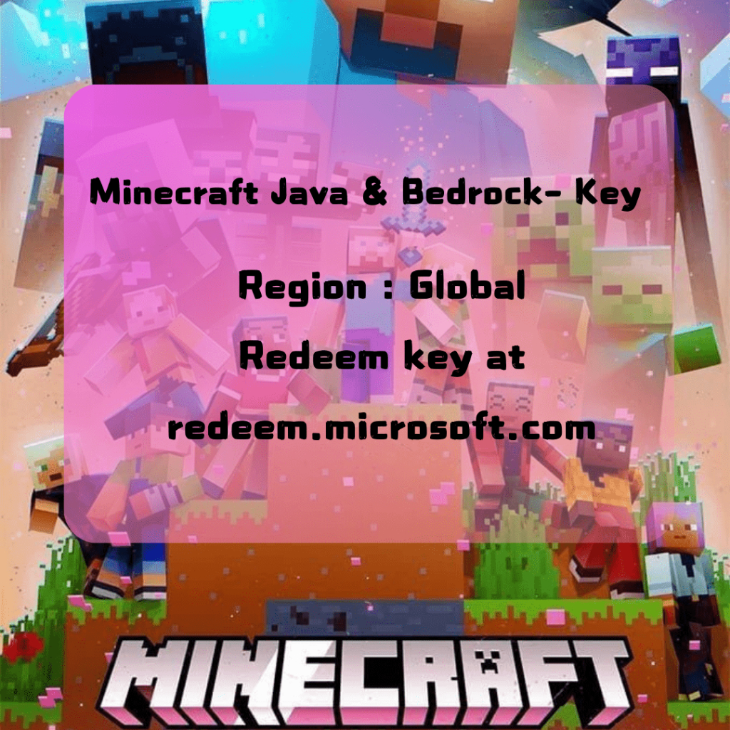 Jual Jual Akun Minecraft Java & Bedrock Edition Windows Via Kode Redeem ...