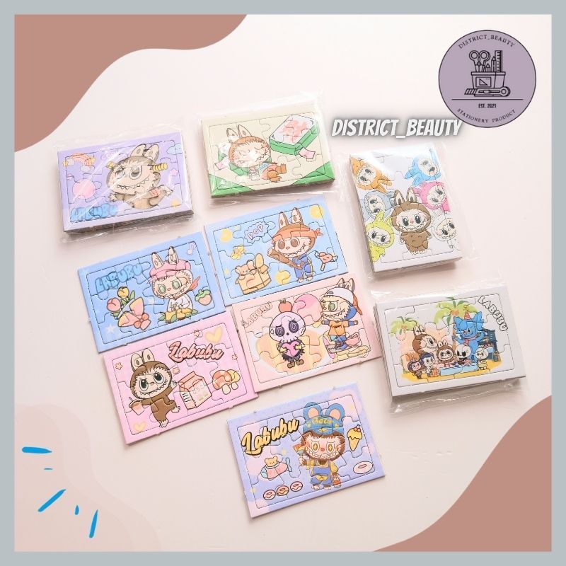 Jual PUZZLE LABUBU KARTU TEMPEL PASANG PUZZLE LABUBU SERIES MAINAN ...