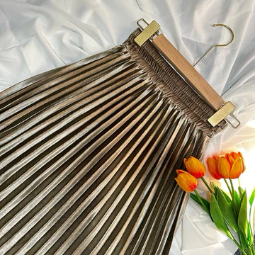 Rok Plisket Beludru POLOS Maxy Rok Beludru Premium