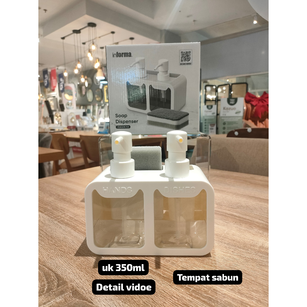 Jual Informa Eri aneka model Dispenser Sabun Cair Dengan Spons putih ...