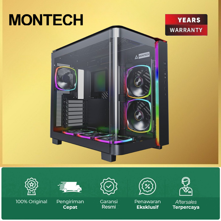 Jual Casing Montech KING 95 PRO Black [ATX, m-ATX] | Shopee Indonesia