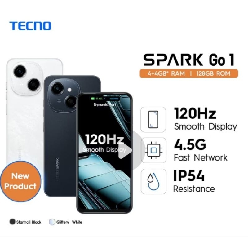 Tecno spark GO 1 4/128Gb Garansi Resmi