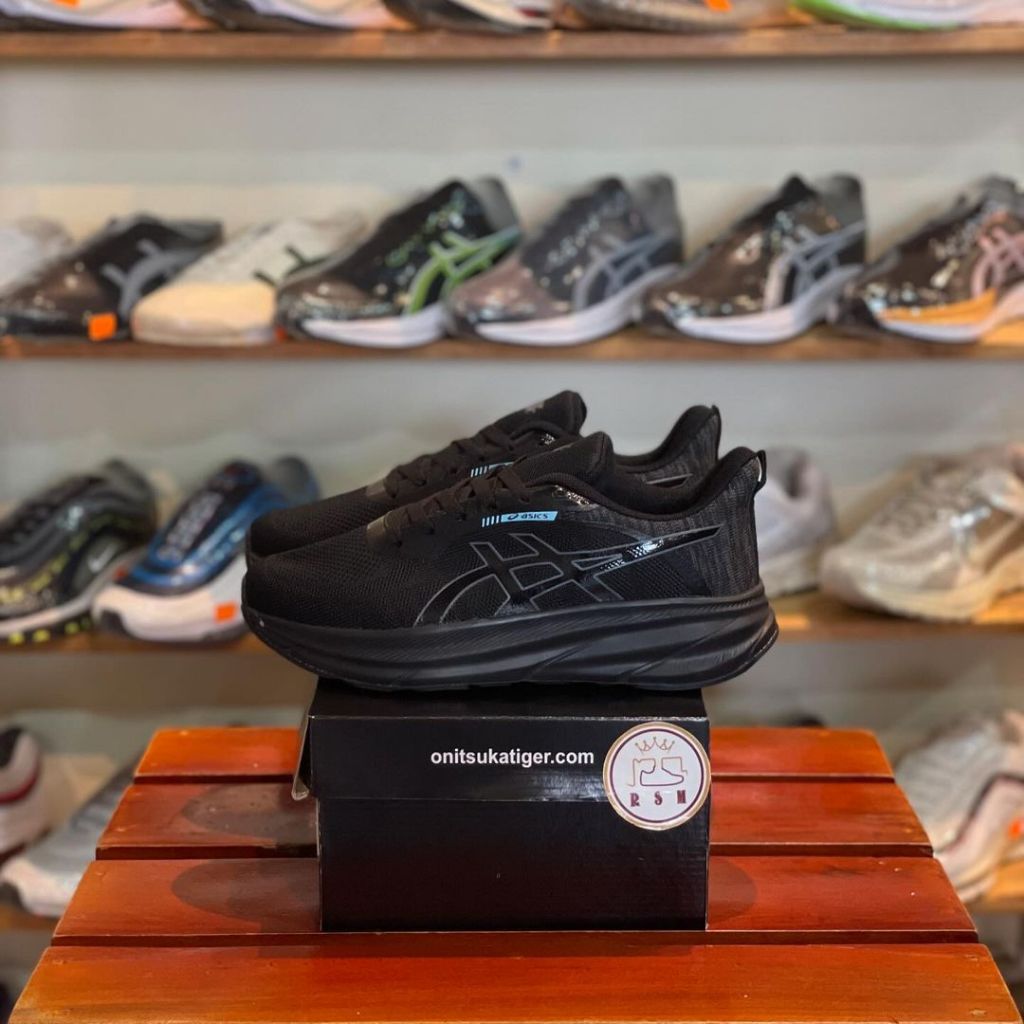 Jual Asics Running Full Black | Shopee Indonesia