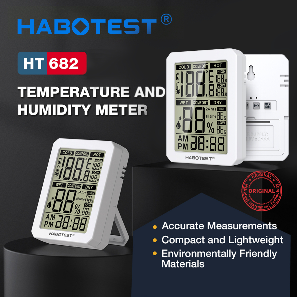 Jual [SPECIAL PRICE] HABOTEST HT682 Hygrometer Thermometer Humidity ...