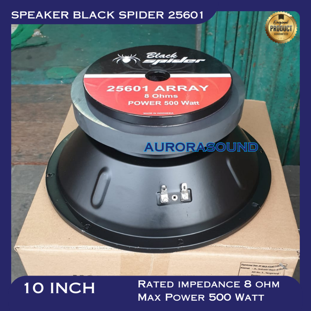 Jual SPEAKER KOMPONEN BLACK SPIDER 25601 WOOFER 10 INCH BLACKSPIDER BS ...