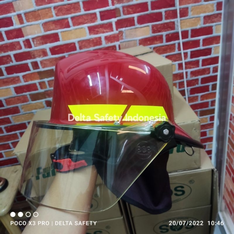 Jual Helm Safety Pemadam Kebakaran SOS FULLGARD ORIGINAL Fireman Helmet ...
