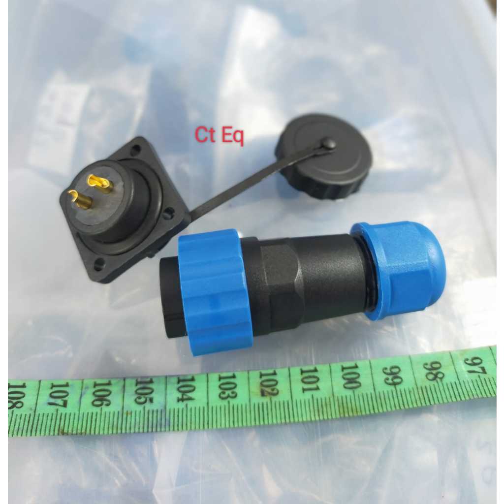 Jual Konektor SP20 2 Pin Plug n Socket IP68 Panel Mount konektor Steker ...