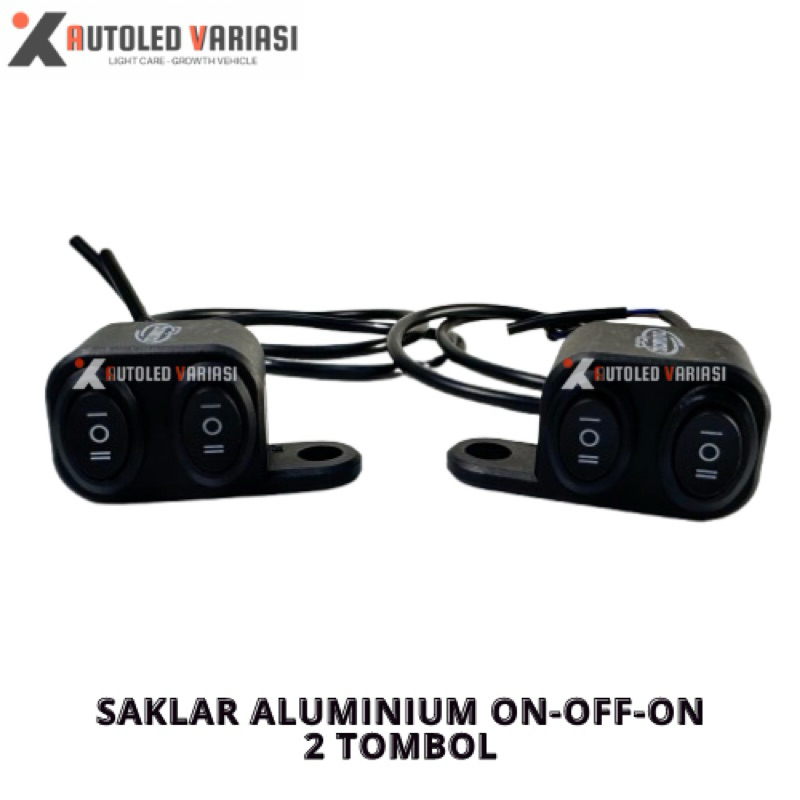 Jual Saklar Aluminium 2 Tombol On Off On Universal | Saklar 2 Tombol ...