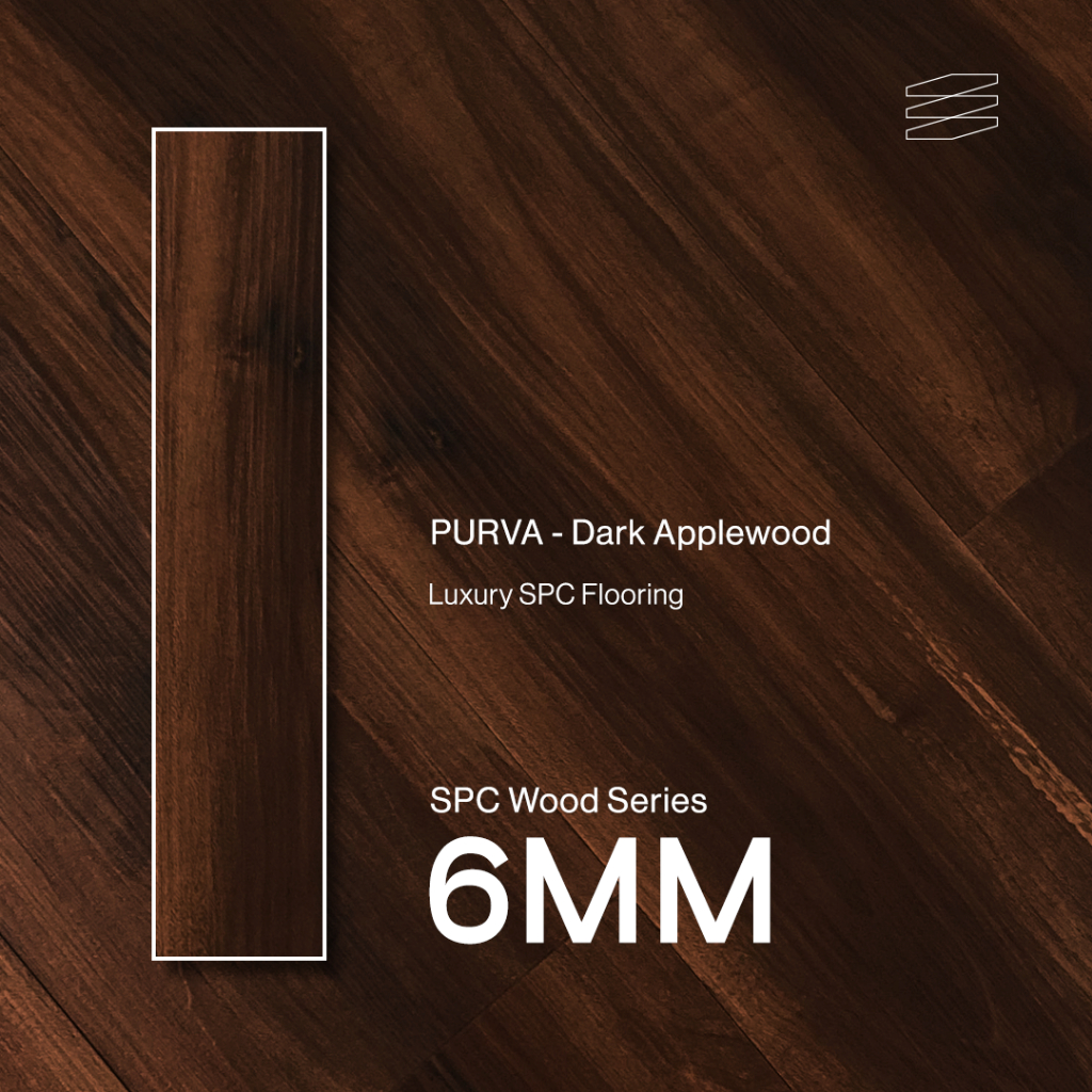 Jual Purva SPC 6 MM Arkwood Series - Dark Applewood (Luxury SPC ...