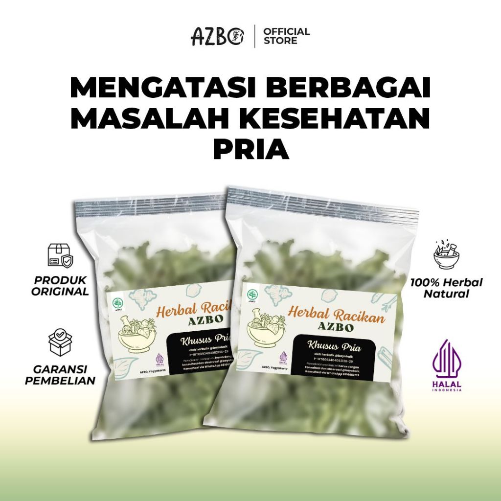 Jual AZBO HERBAL RACIKAN KHUSUS PRIA Membantu Treatment Keluhan ...