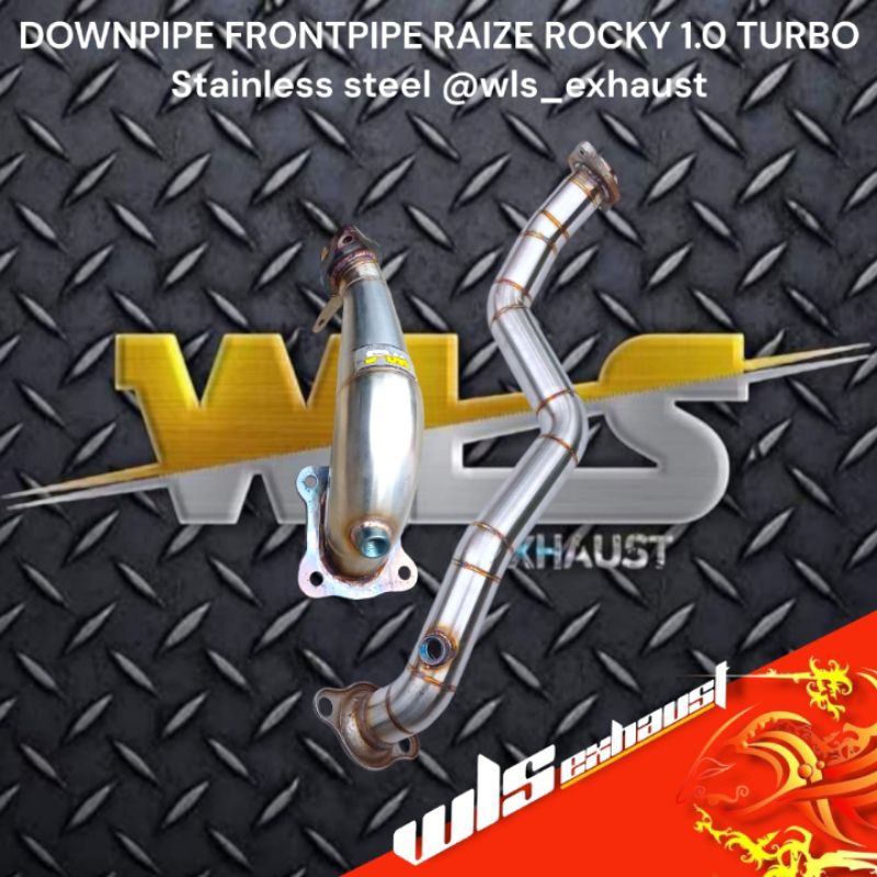 Jual DOWNPIPE FRONTPIPE RAIZE ROCKY 1.0 TURBO PNP STAINLESS STEEL WLS ...