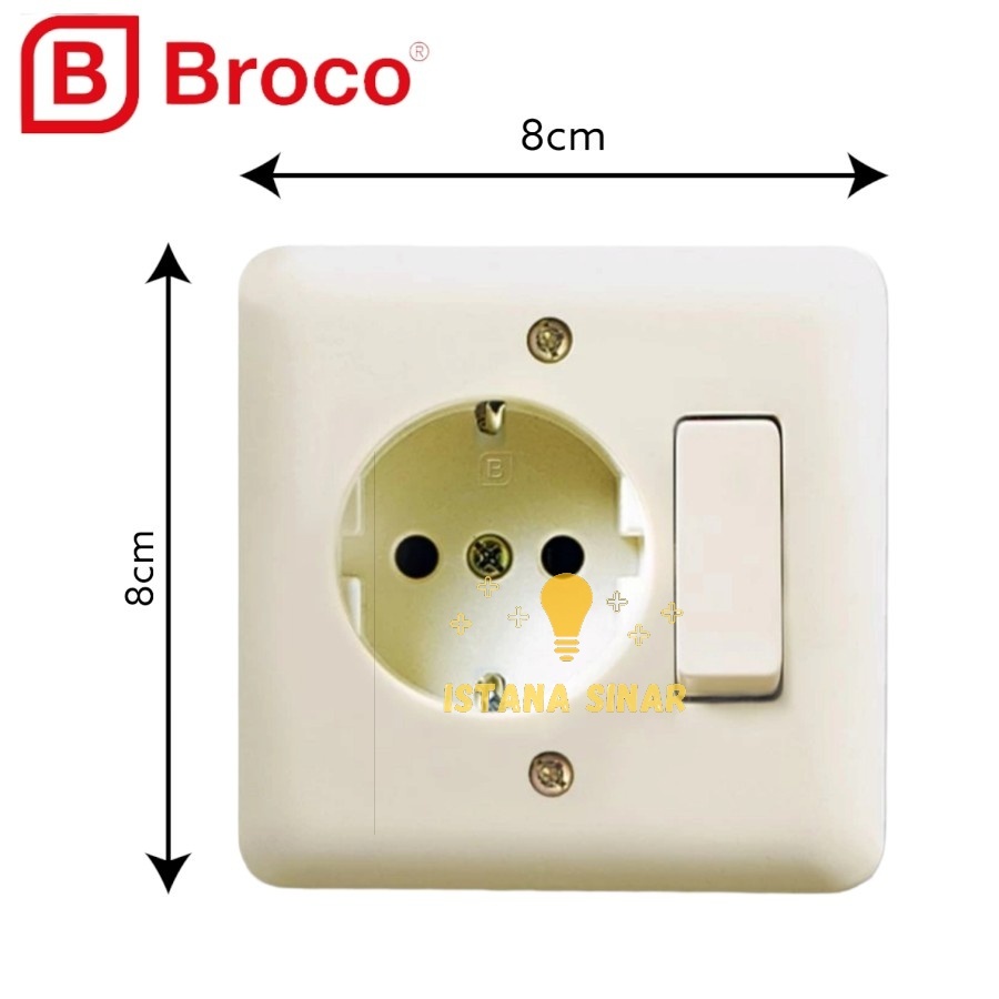 Jual Broco INBOW IB Saklar Engkel Sakelar Seri Stop Kontak Tanam Galleo ...