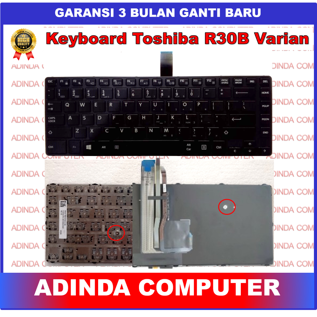 Jual Keyboard Toshiba Tecra R30B R30-B R30C R30-C A40C A40-C R40C R40-C ...
