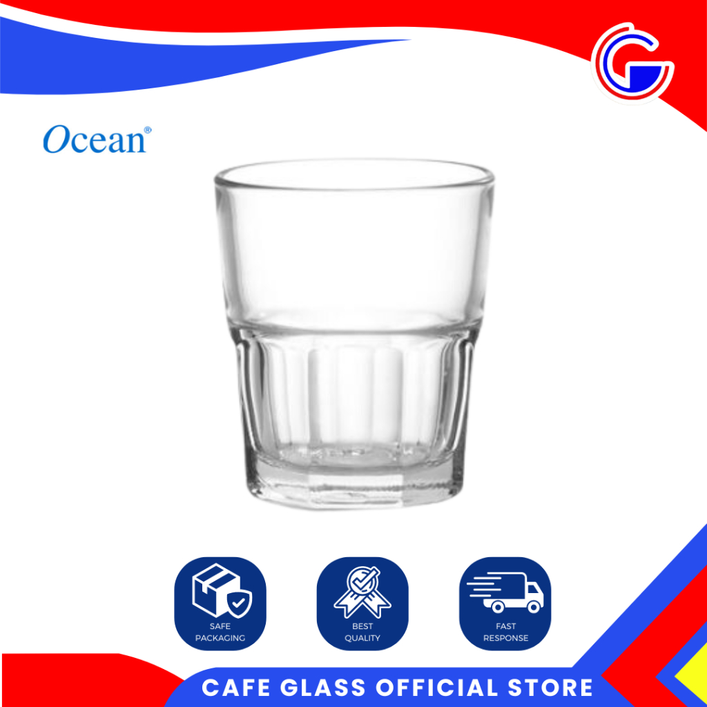 Gelas Whisky Minum Bar Hotel / Gelas Kaca Ocean - Centra Rock 300Ml / Gelas Minum Cafe Glass