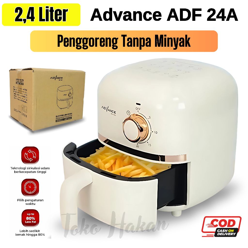 Jual Electric Air Fryer Mesin Penggoreng Tanpa Minyak Kapasitas 2.4L