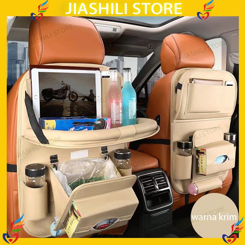 Jiashili Car Seat Organizer premium leather kualitas mewah