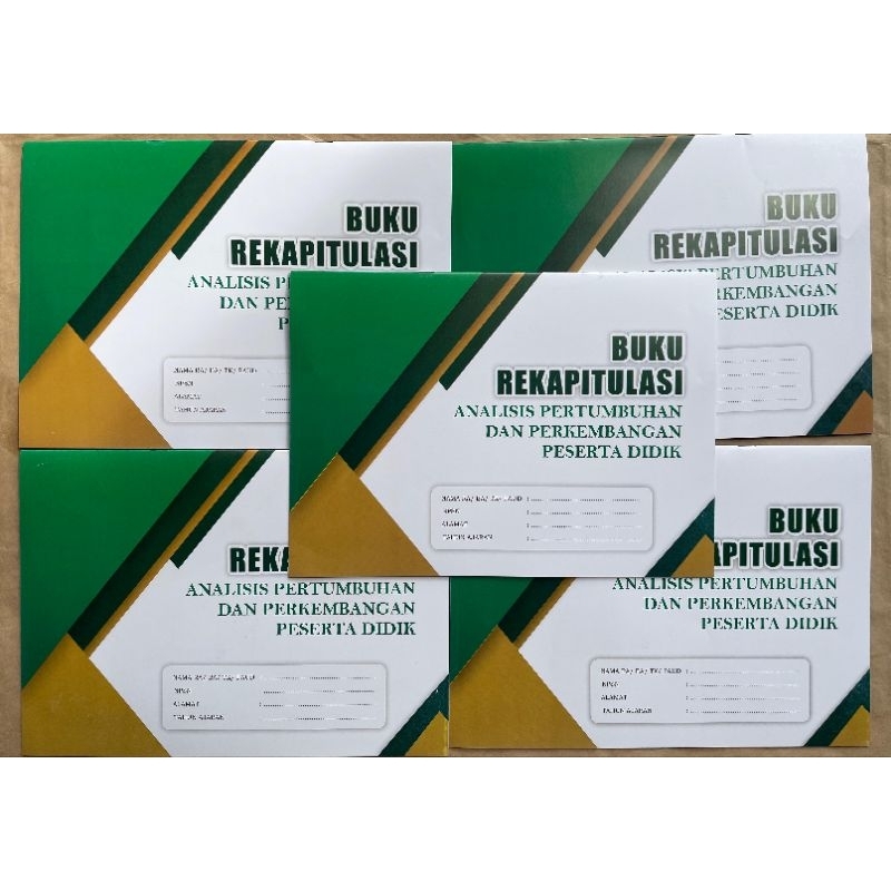 Jual buku rekapitulasi pertumbuhan dan perkembangan anak usia dini ...