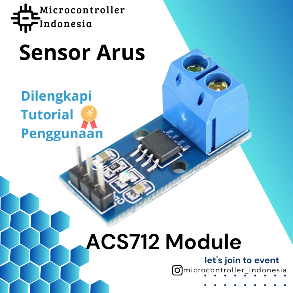 Jual SENSOR ARUS ACS712 5A RANGE HALL CURRENT SENSOR MODULE FOR ARDUINO ...
