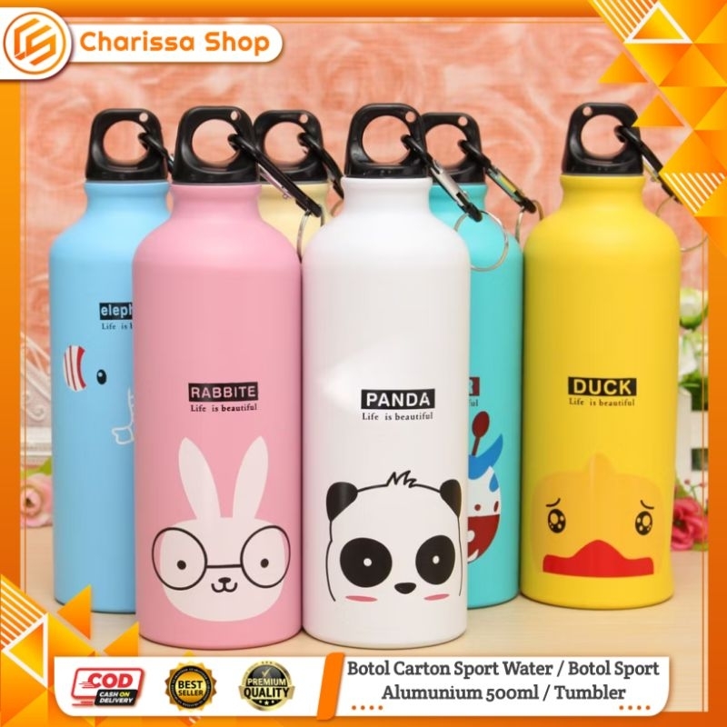 Jual Botol Carton Sport Water / Botol Sport Alumunium 500ml / Tumbler ...