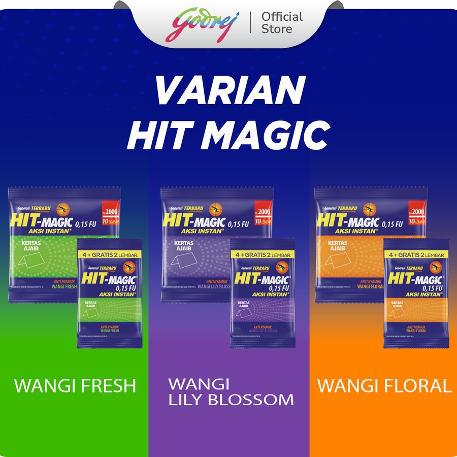 Jual 1 RENTENG HIT Magic Aksi Instan 0.15FU Kertas Ajaib Basmi Nyamuk ...