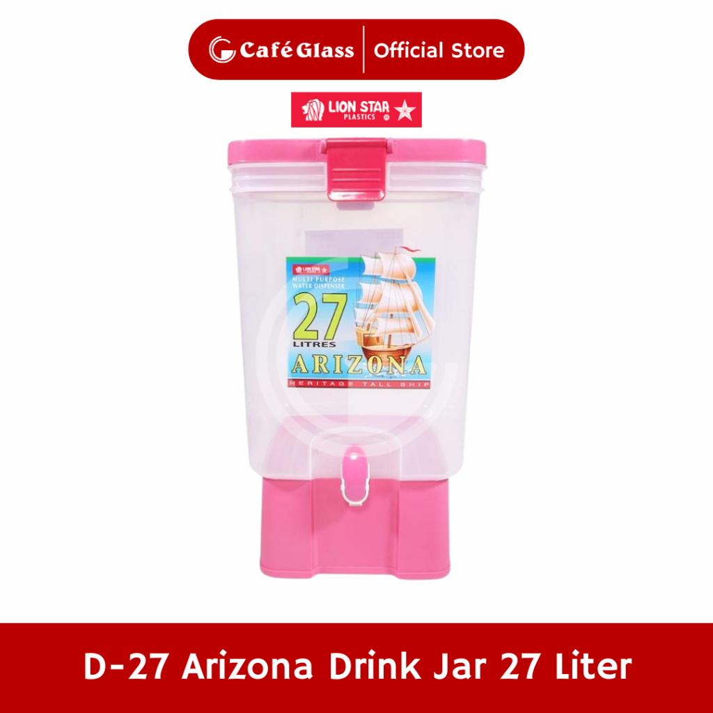 Dispenser Portable  + Handle Jumbo 27L - Tempat Es Jeruk Minuman Arizona (D-27) - Drink Jar Lion Star