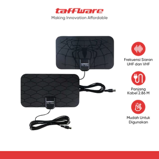 Taffware TFL-D139 Antena TV Digital DVB-T2 4K 25 dB Spider Pattern