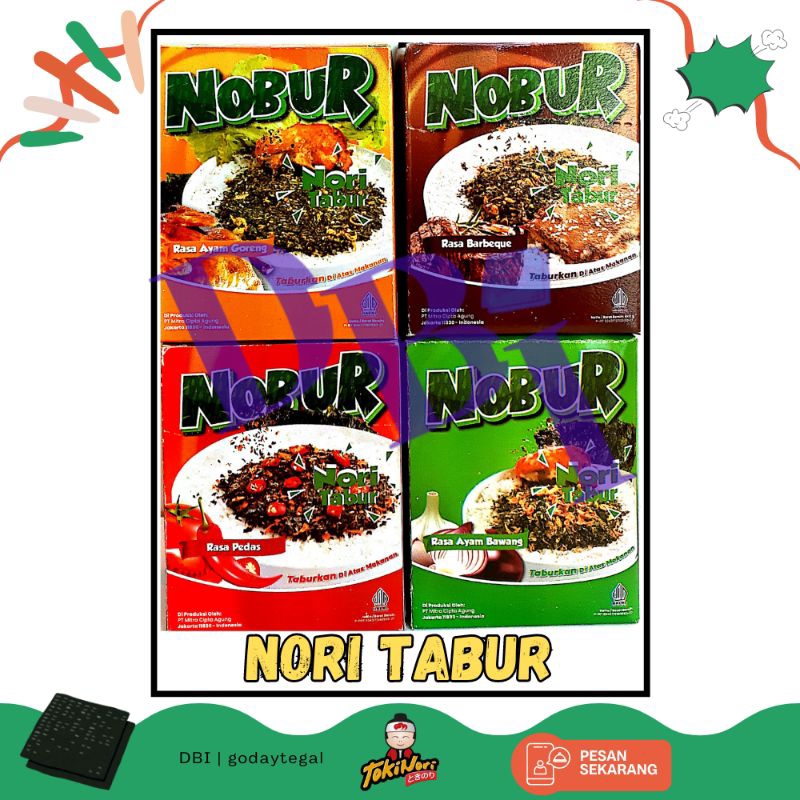 Jual NOBUR ( Nori Tabur ) PERBOX isi 12 pcs | Shopee Indonesia
