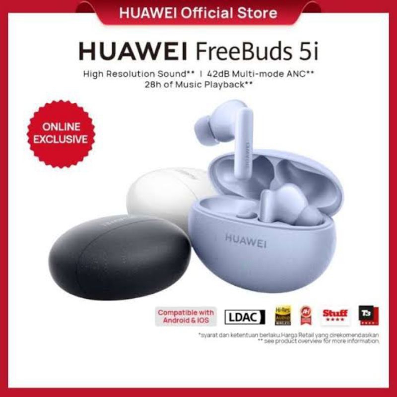 Jual Huawei Freebuds 5i Tws Headset Bluetooth Purple | Shopee Indonesia
