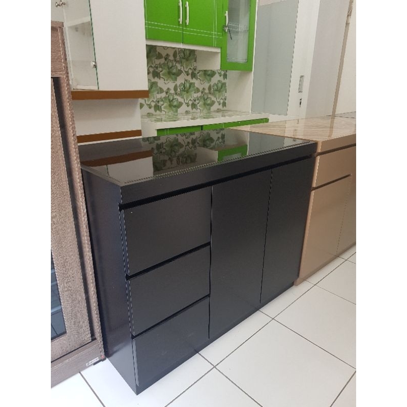 kitchen set bawah 100x60x80 dengan lubang kompor